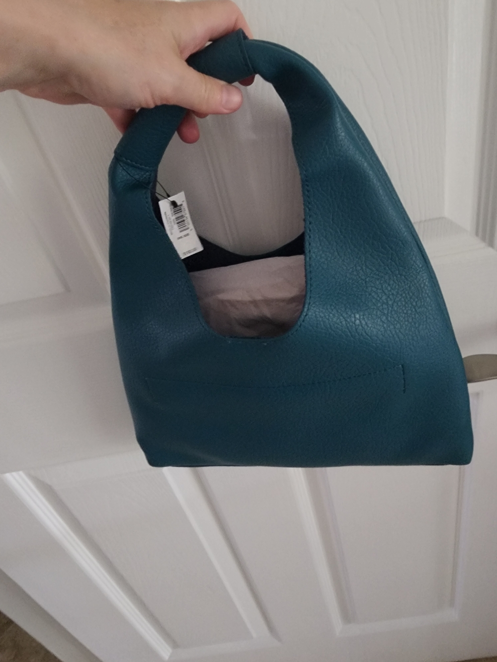 Banana Republic Teal Pebbled Mini Hobo Bag